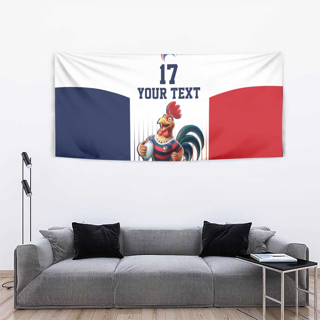 France Rugby Custom Tapestry Come on Les Bleus White Style