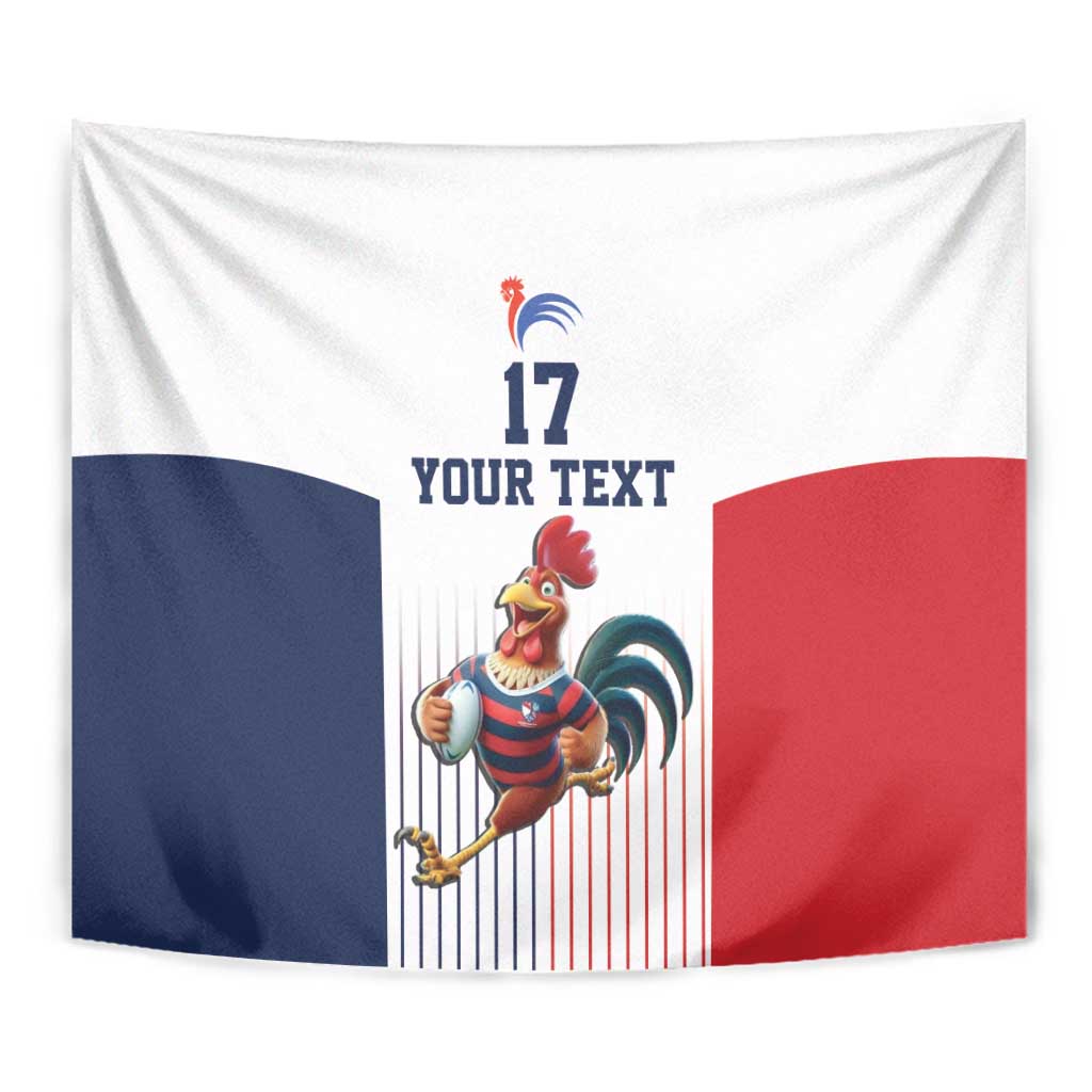France Rugby Custom Tapestry Come on Les Bleus White Style
