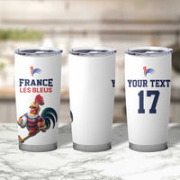 France Rugby Custom Tumbler Cup Come on Les Bleus White Style