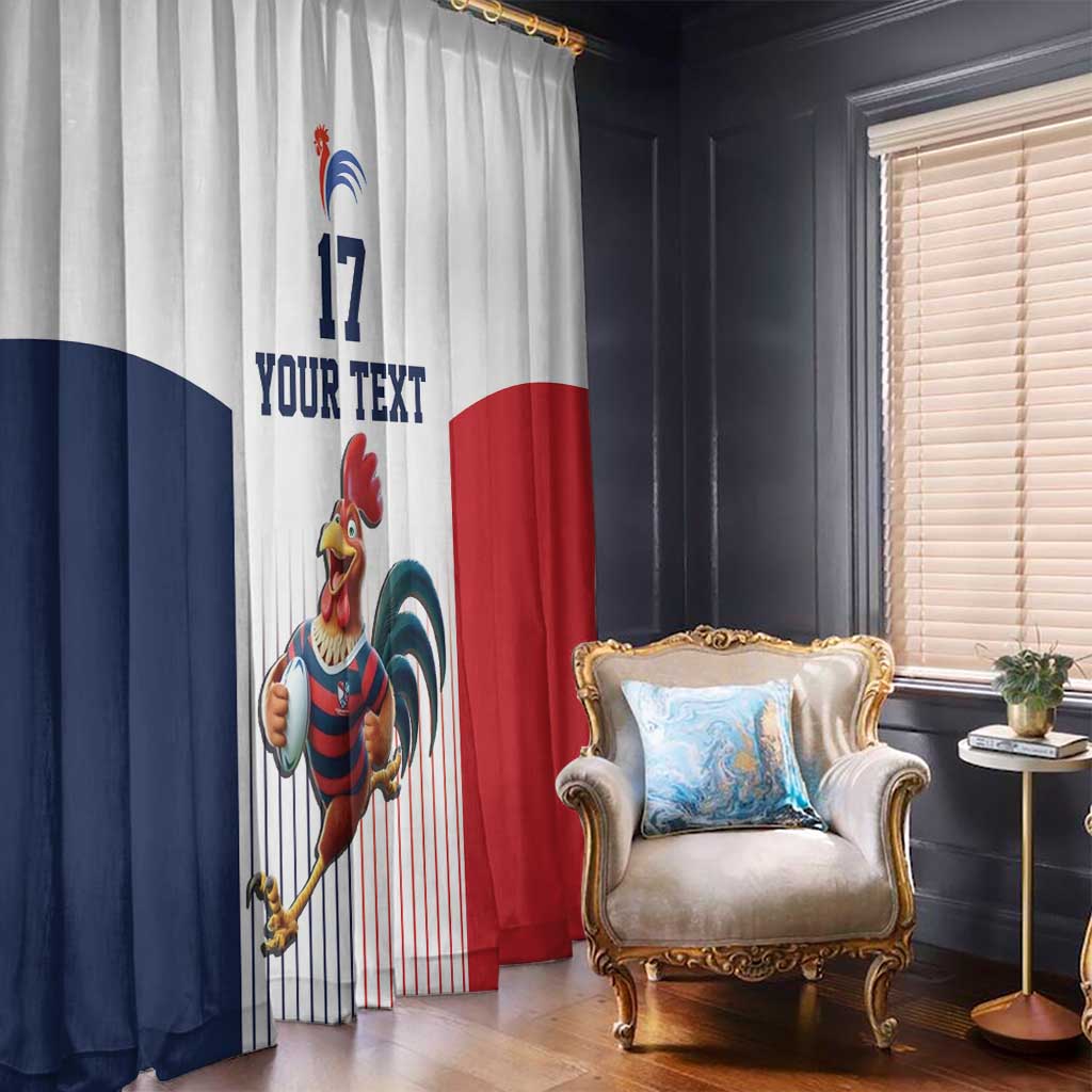 France Rugby Custom Window Curtain Come on Les Bleus White Style