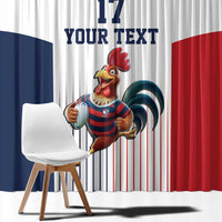 France Rugby Custom Window Curtain Come on Les Bleus White Style