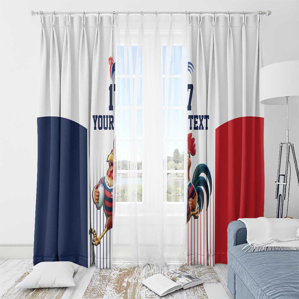France Rugby Custom Window Curtain Come on Les Bleus White Style