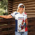 France Rugby Custom Women Polo Shirt Come on Les Bleus White Style