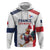 France Rugby Custom Zip Hoodie Come on Les Bleus White Style
