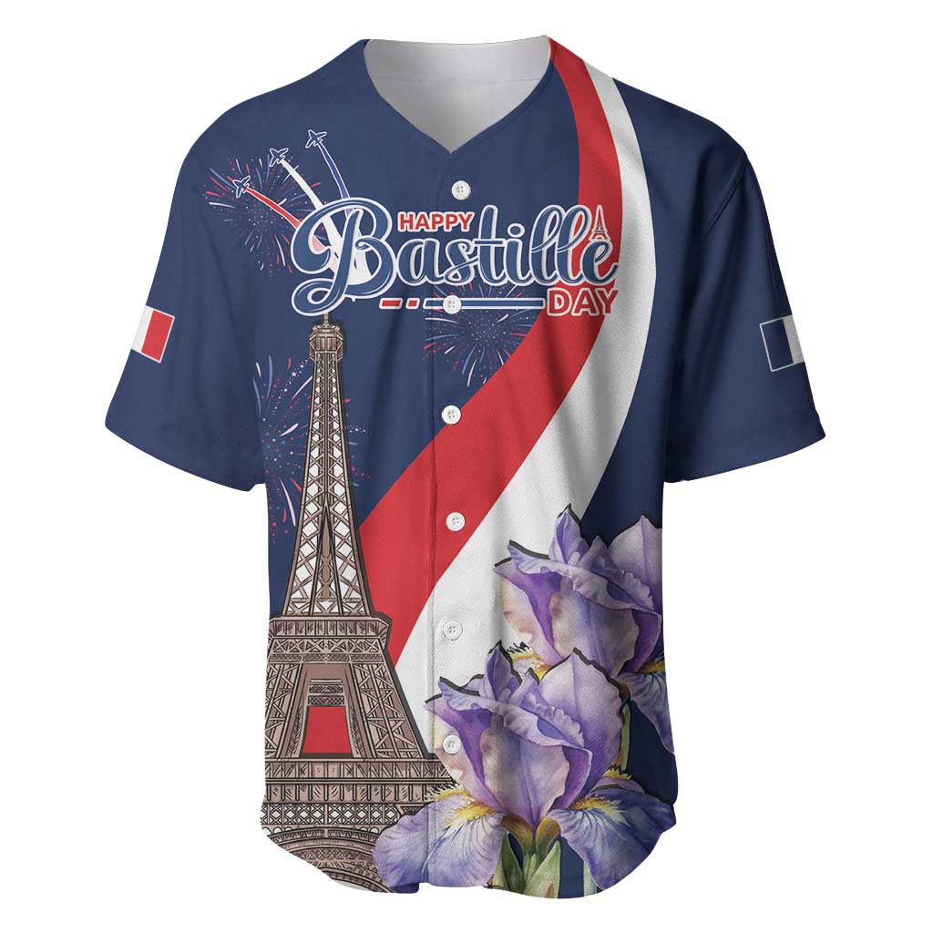 Personalized France Bastille Day Baseball Jersey Le 14 Juillet