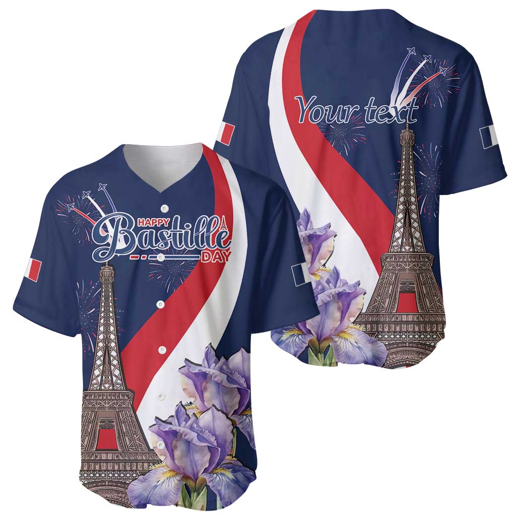 Personalized France Bastille Day Baseball Jersey Le 14 Juillet