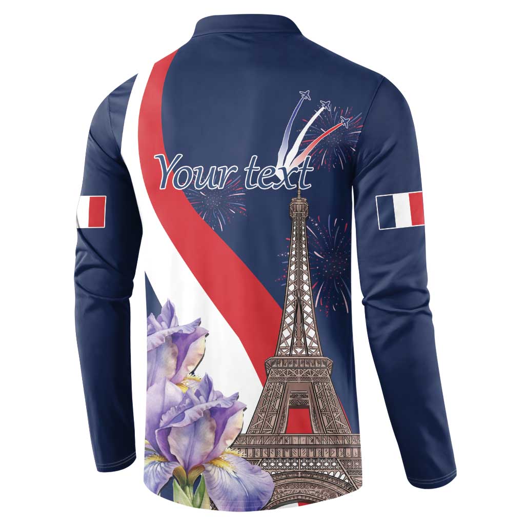 Personalized France Bastille Day Button Sweatshirt Le 14 Juillet