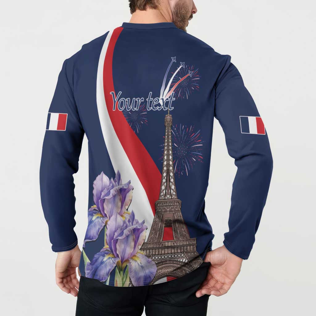 Personalized France Bastille Day Button Sweatshirt Le 14 Juillet