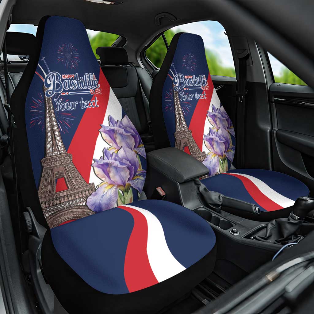 Personalized France Bastille Day Car Seat Cover Le 14 Juillet