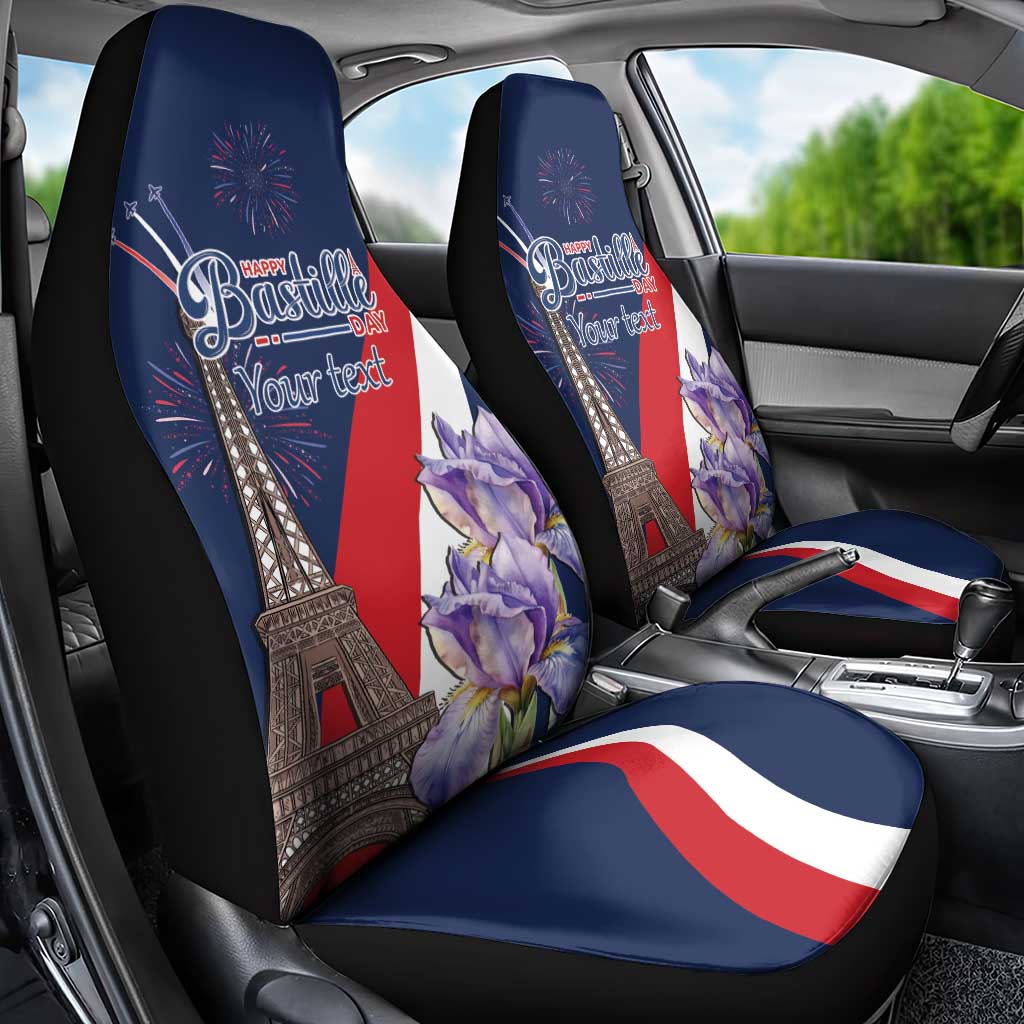 Personalized France Bastille Day Car Seat Cover Le 14 Juillet