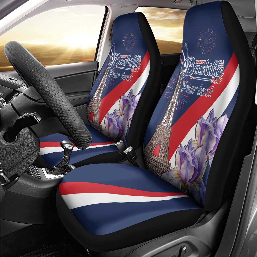 Personalized France Bastille Day Car Seat Cover Le 14 Juillet