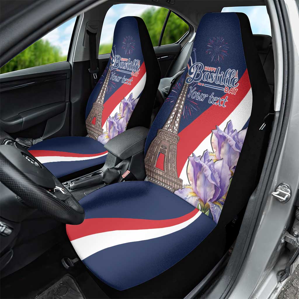 Personalized France Bastille Day Car Seat Cover Le 14 Juillet