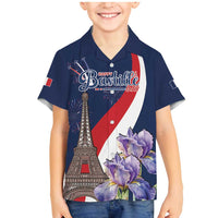 Personalized France Bastille Day Family Matching Mermaid Dress and Hawaiian Shirt Le 14 Juillet