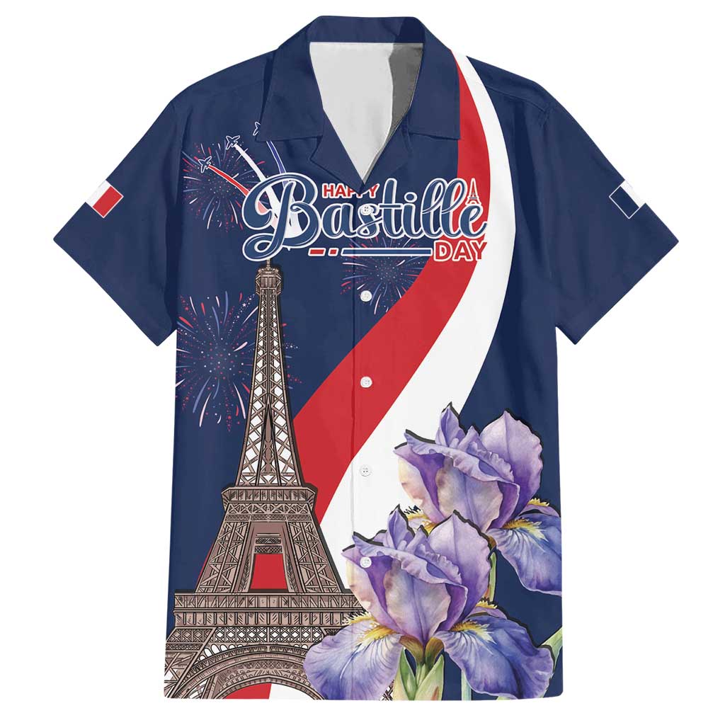Personalized France Bastille Day Family Matching Short Sleeve Bodycon Dress and Hawaiian Shirt Le 14 Juillet