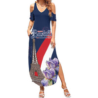 Personalized France Bastille Day Family Matching Summer Maxi Dress and Hawaiian Shirt Le 14 Juillet