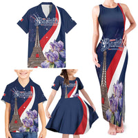 Personalized France Bastille Day Family Matching Tank Maxi Dress and Hawaiian Shirt Le 14 Juillet