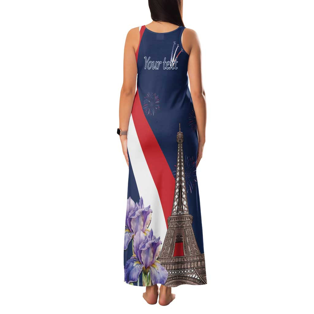 Personalized France Bastille Day Family Matching Tank Maxi Dress and Hawaiian Shirt Le 14 Juillet