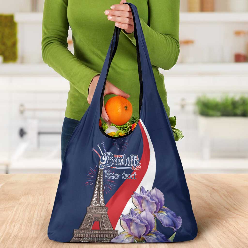 Personalized France Bastille Day Grocery Bag Le 14 Juillet