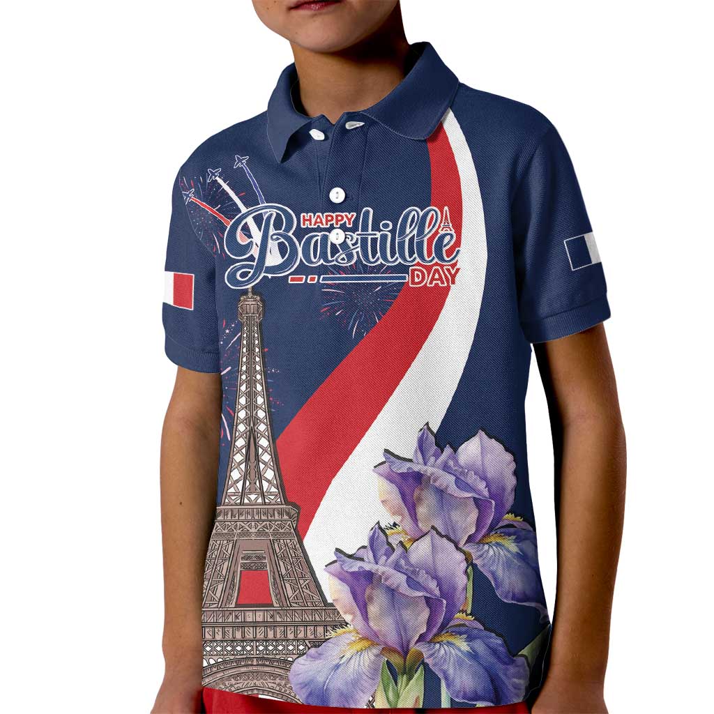 Personalized France Bastille Day Kid Polo Shirt Le 14 Juillet