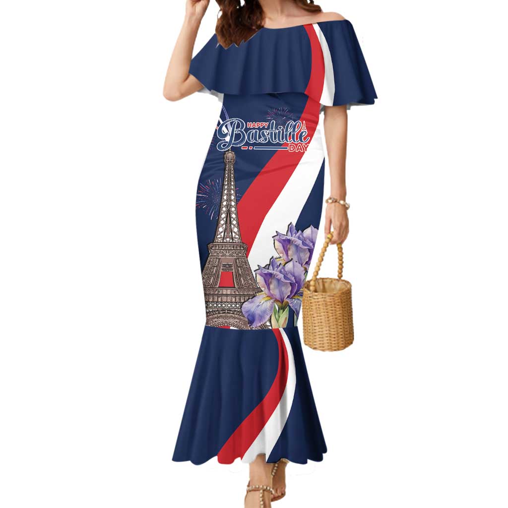 Personalized France Bastille Day Mermaid Dress Le 14 Juillet