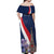 Personalized France Bastille Day Off Shoulder Maxi Dress Le 14 Juillet