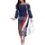 Personalized France Bastille Day Off The Shoulder Long Sleeve Dress Le 14 Juillet