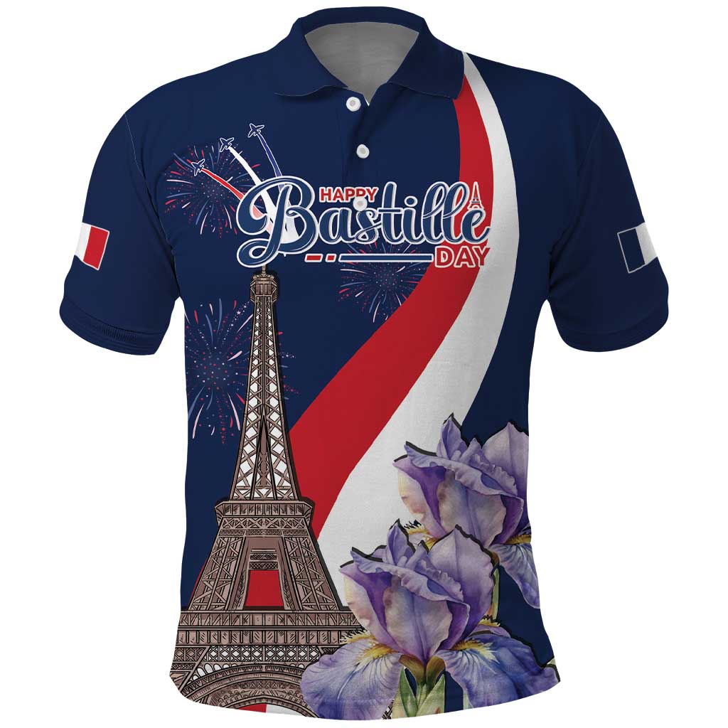 Personalized France Bastille Day Polo Shirt Le 14 Juillet