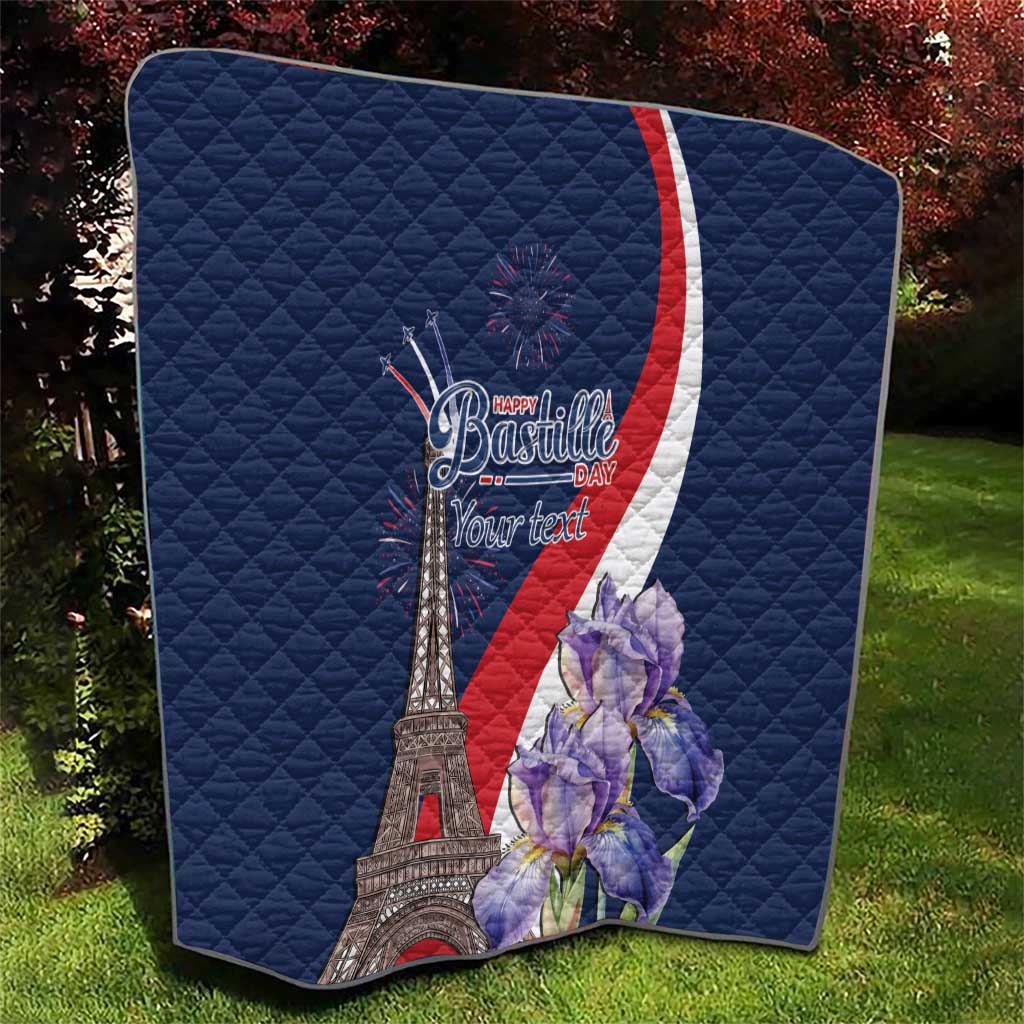 Personalized France Bastille Day Quilt Le 14 Juillet