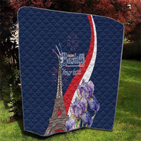 Personalized France Bastille Day Quilt Le 14 Juillet