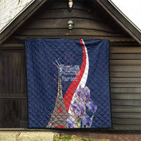 Personalized France Bastille Day Quilt Le 14 Juillet