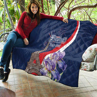 Personalized France Bastille Day Quilt Le 14 Juillet