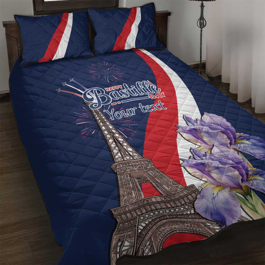 Personalized France Bastille Day Quilt Bed Set Le 14 Juillet