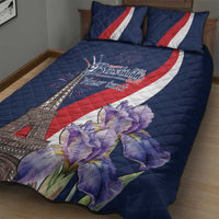 Personalized France Bastille Day Quilt Bed Set Le 14 Juillet