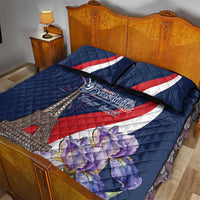 Personalized France Bastille Day Quilt Bed Set Le 14 Juillet