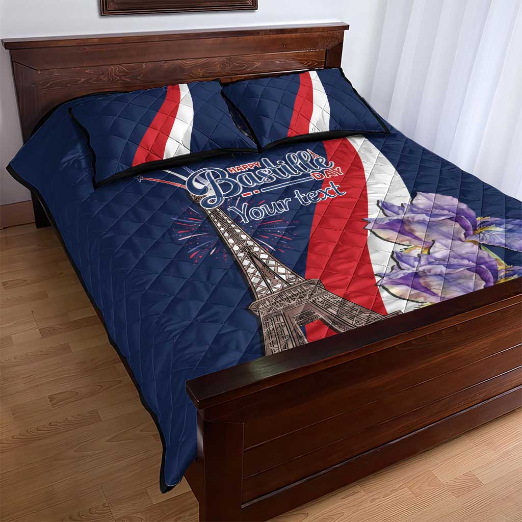 Personalized France Bastille Day Quilt Bed Set Le 14 Juillet