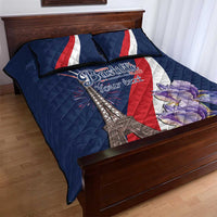 Personalized France Bastille Day Quilt Bed Set Le 14 Juillet