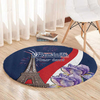 Personalized France Bastille Day Round Carpet Le 14 Juillet