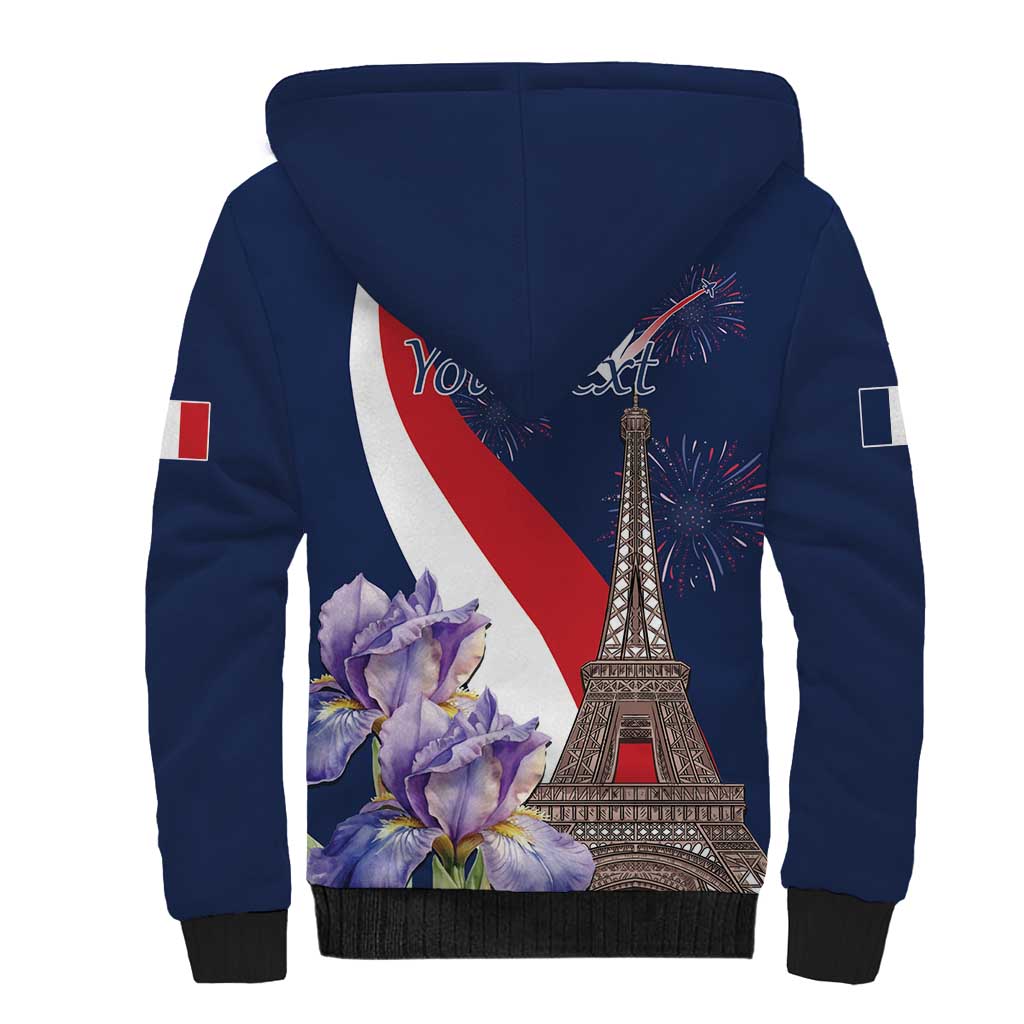 Personalized France Bastille Day Sherpa Hoodie Le 14 Juillet