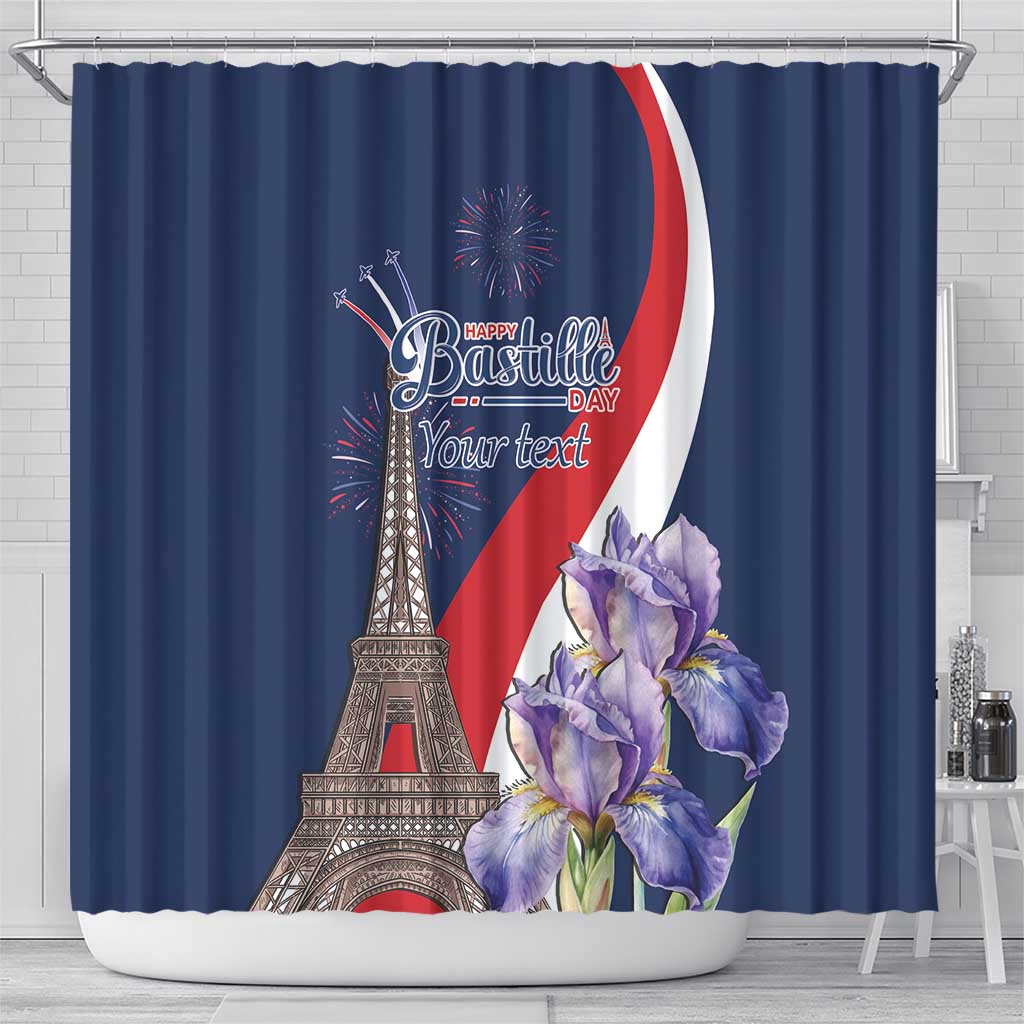 Personalized France Bastille Day Shower Curtain Le 14 Juillet