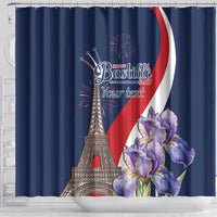 Personalized France Bastille Day Shower Curtain Le 14 Juillet