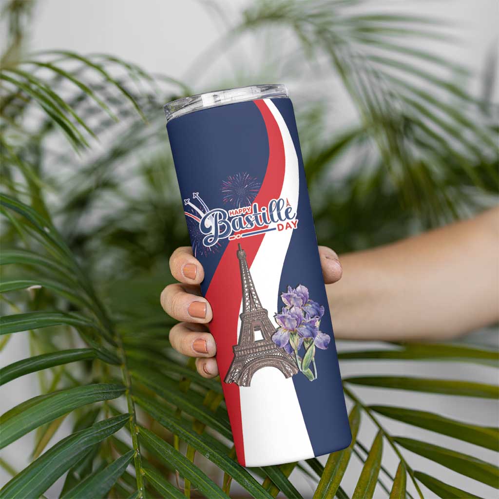 Personalized France Bastille Day Skinny Tumbler Le 14 Juillet