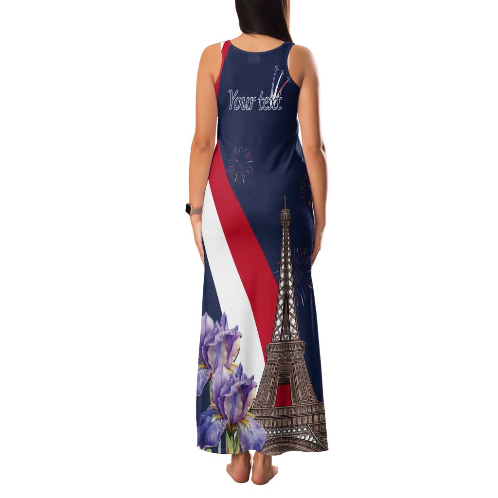 Personalized France Bastille Day Tank Maxi Dress Le 14 Juillet
