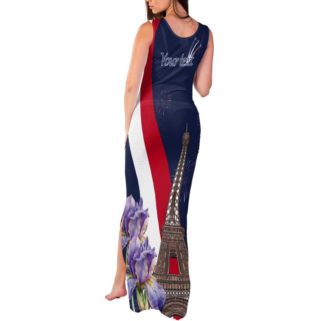 Personalized France Bastille Day Tank Maxi Dress Le 14 Juillet