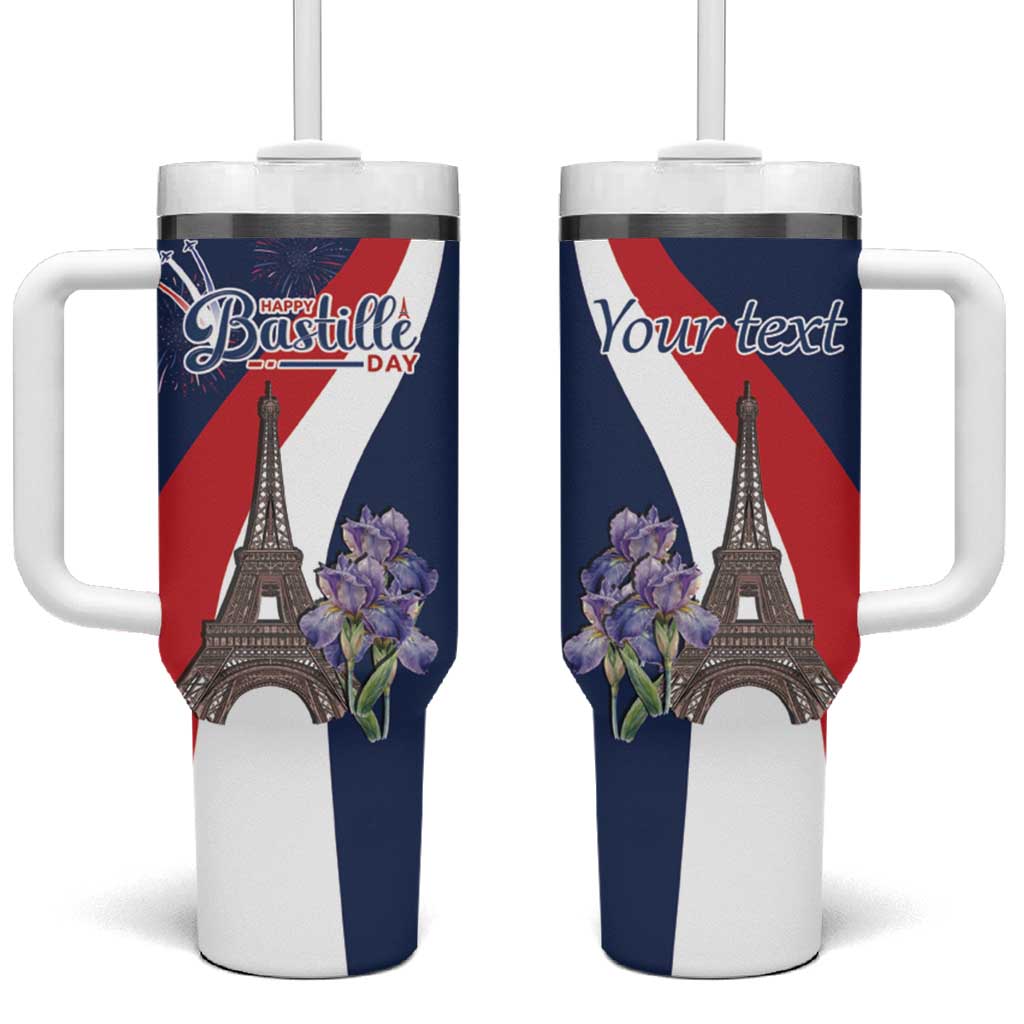 Personalized France Bastille Day Tumbler With Handle Le 14 Juillet