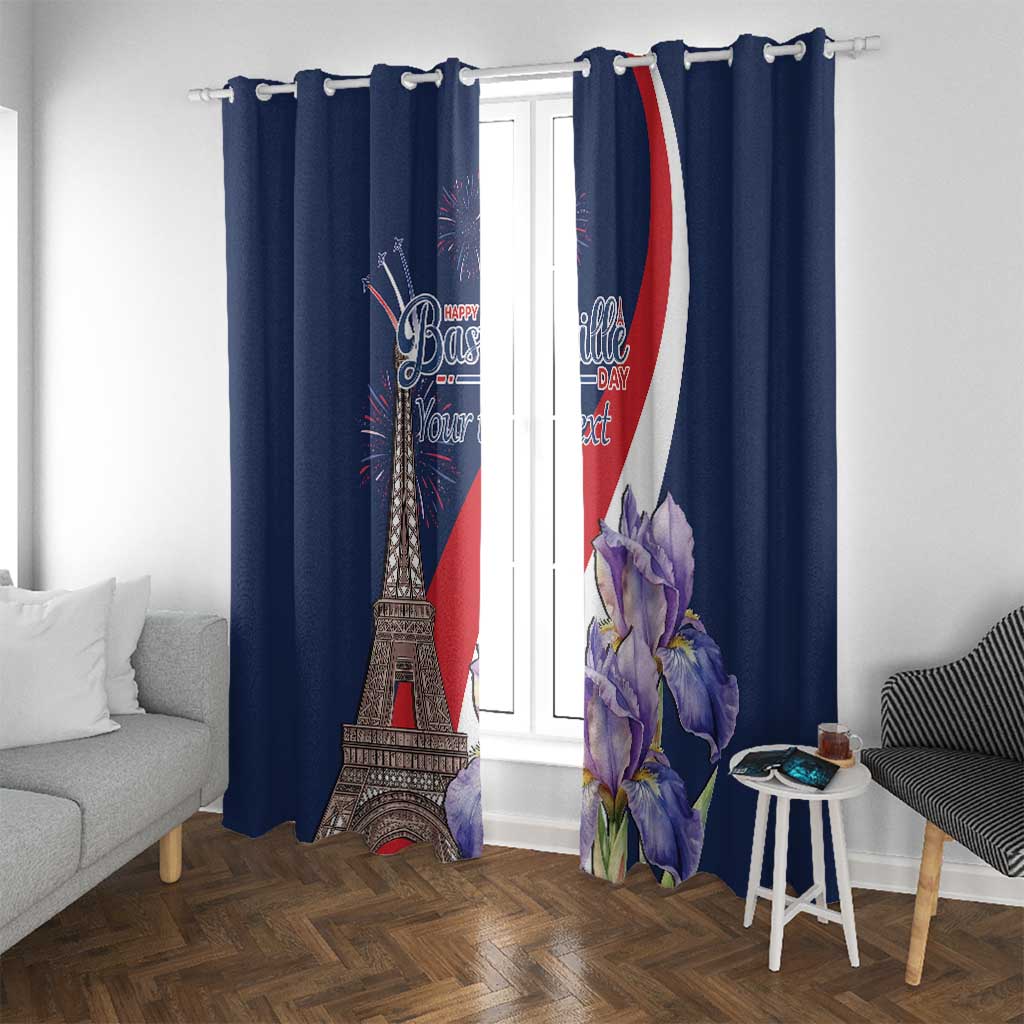 Personalized France Bastille Day Window Curtain Le 14 Juillet