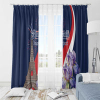 Personalized France Bastille Day Window Curtain Le 14 Juillet