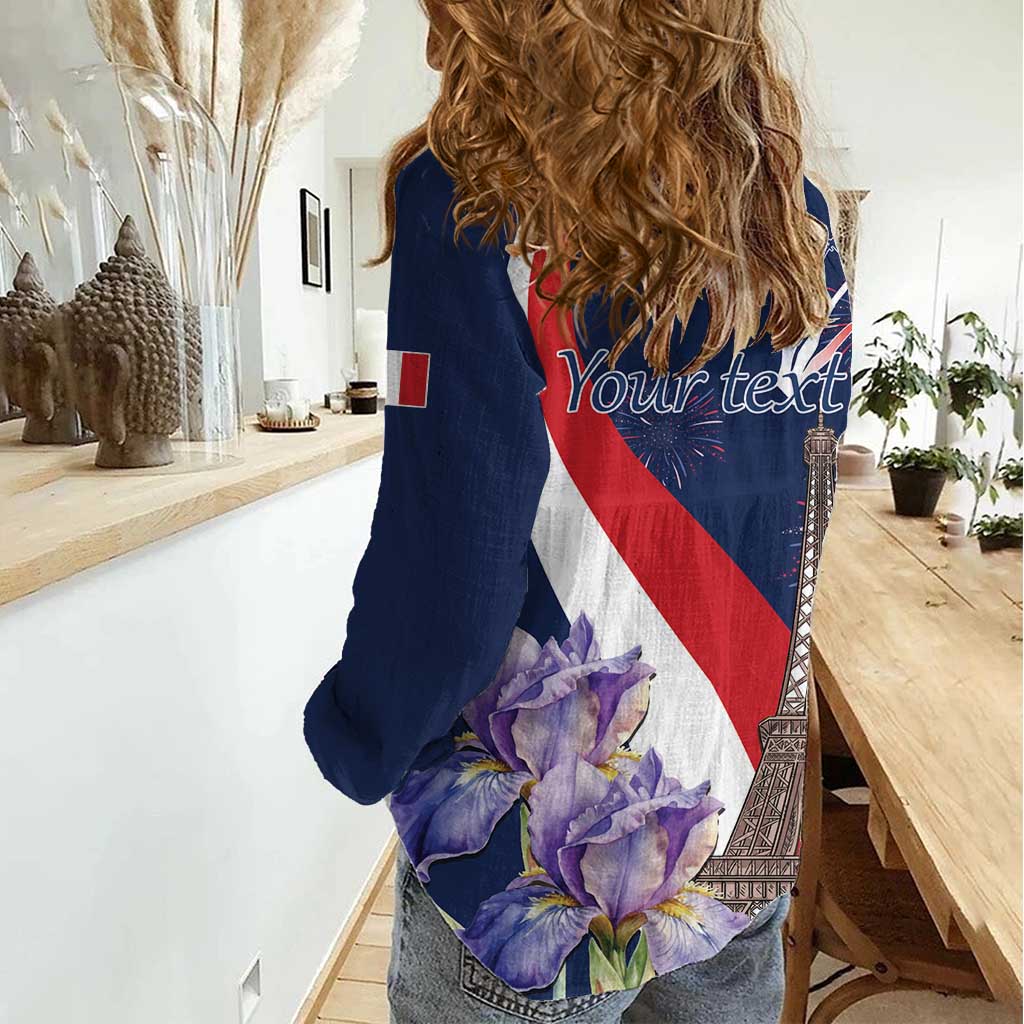 Personalized France Bastille Day Women Casual Shirt Le 14 Juillet