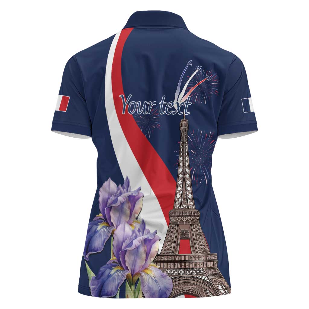 Personalized France Bastille Day Women Polo Shirt Le 14 Juillet