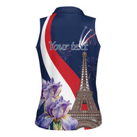 Personalized France Bastille Day Women Sleeveless Polo Shirt Le 14 Juillet
