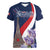 Personalized France Bastille Day Women V-Neck T-Shirt Le 14 Juillet